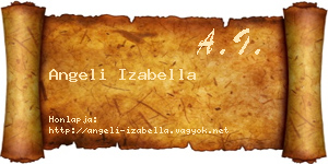 Angeli Izabella névjegykártya